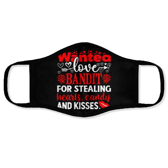 Wanted Love Bandit For Stealing Hearts Candy And Face Masks