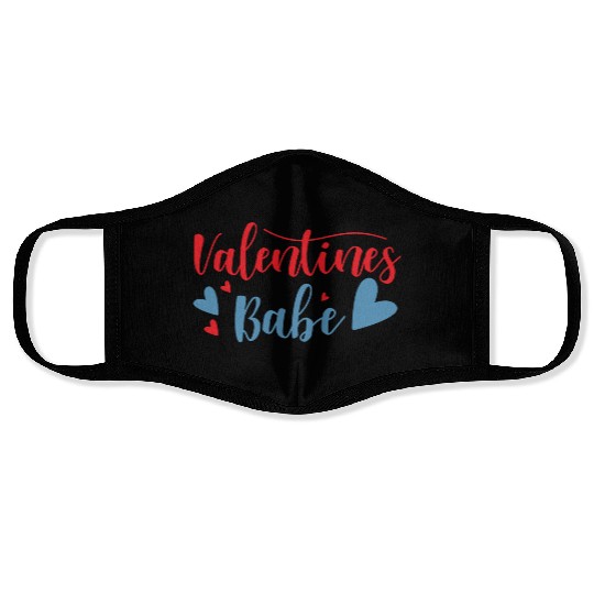 Valentines babe Face Masks
