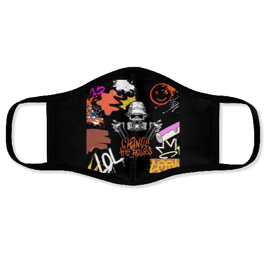 Street Art Feeling Face Masks