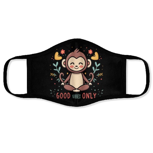 Yoga Monkey Face Masks