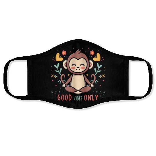 Yoga Monkey Face Masks