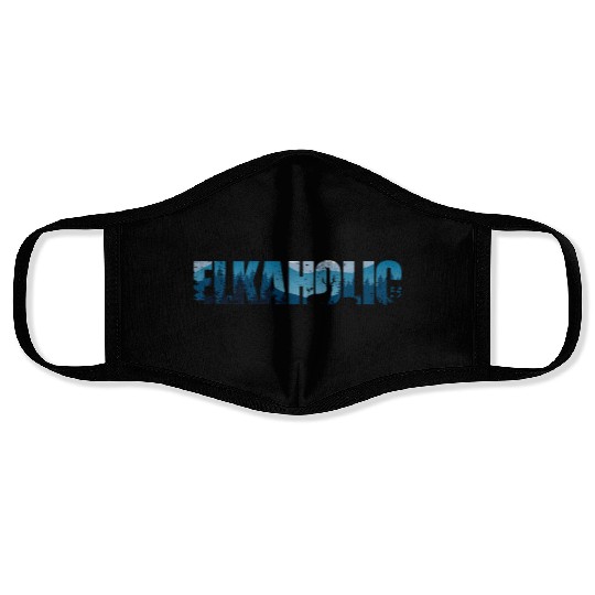 Elk Hunting Elkaholic Hunters Face Masks