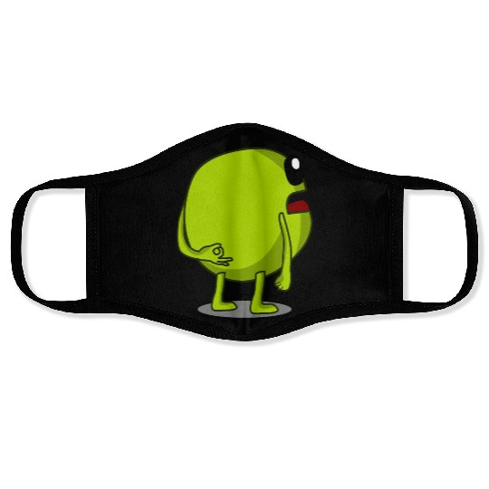 Pea Peas Circle Game Vegan Face Masks