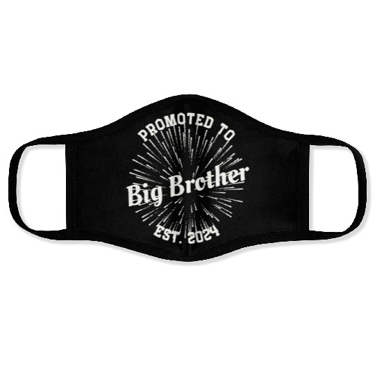 Promoted to Big Brother Baby Announcement New-born Face Masks