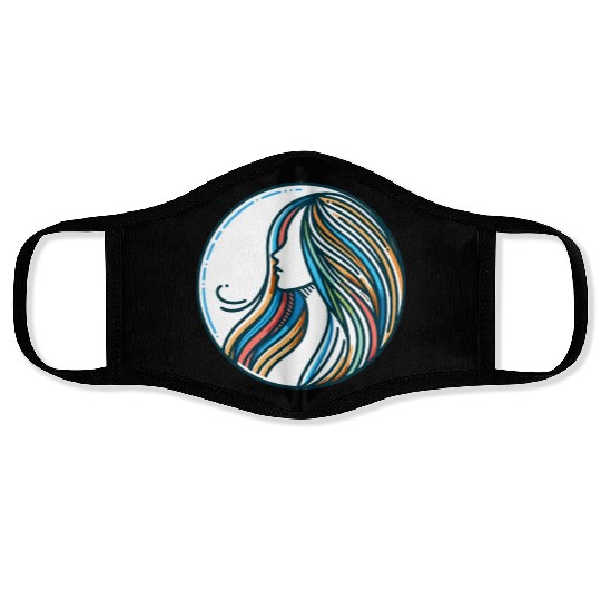 Woman, Spectrum of Serenity Face Masks