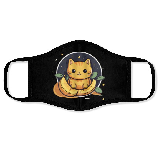 Cananae Banana Cats Cat Love Face Masks
