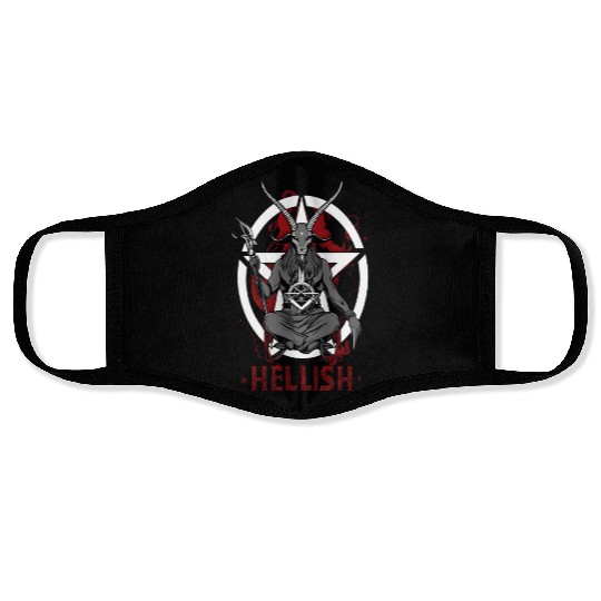 Hellish Satan Baphomet Face Masks