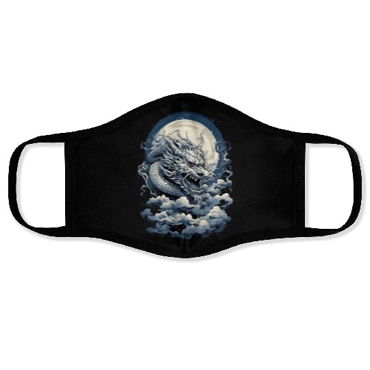 Celestial Dragon Soar Face Masks