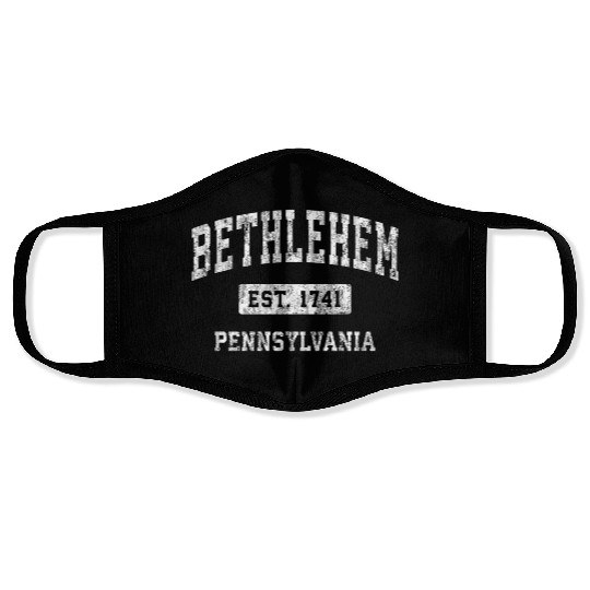 Bethlehem Pennsylvania Pa Established Sports Face Masks