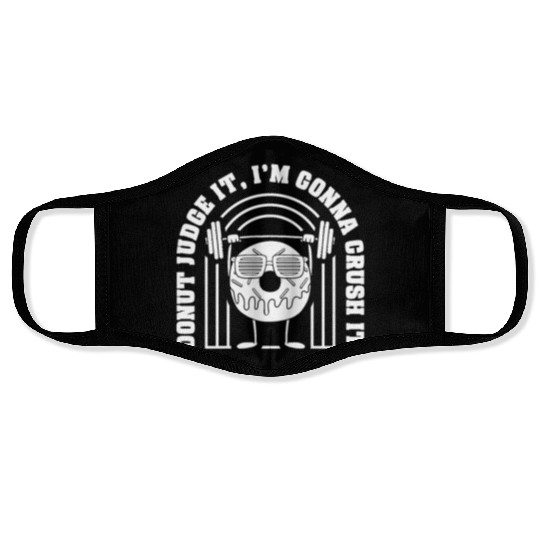 Fitness Donut Funny Donut Gym Face Masks