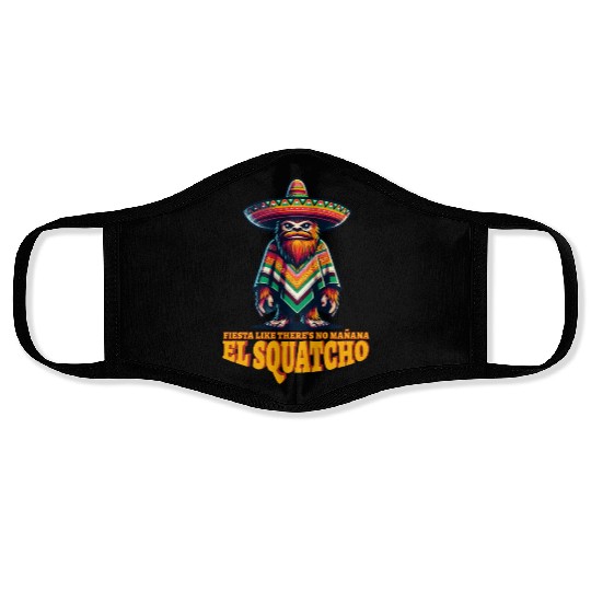El Squatcho Western Bigfoot Mexican Sasquatch Face Masks