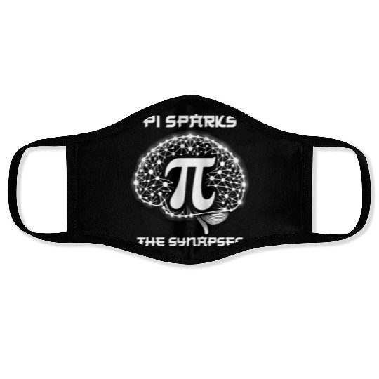 Funny Pi Day 2024 3,14 Pi Number Symbol Math Face Masks