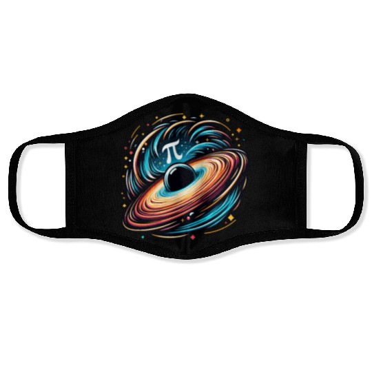 Funny Pi Day 2024 3,14 Pi Number Symbol Math Face Masks