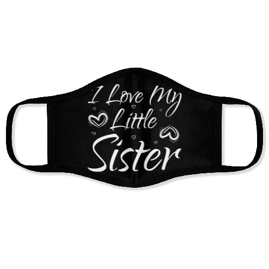 I Love My Little Sister Face Masks