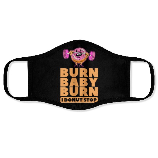 Fitness Donut Funny Donut Gym Face Masks