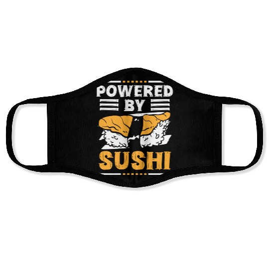 Japanese Roll Maki Cuisine Face Masks