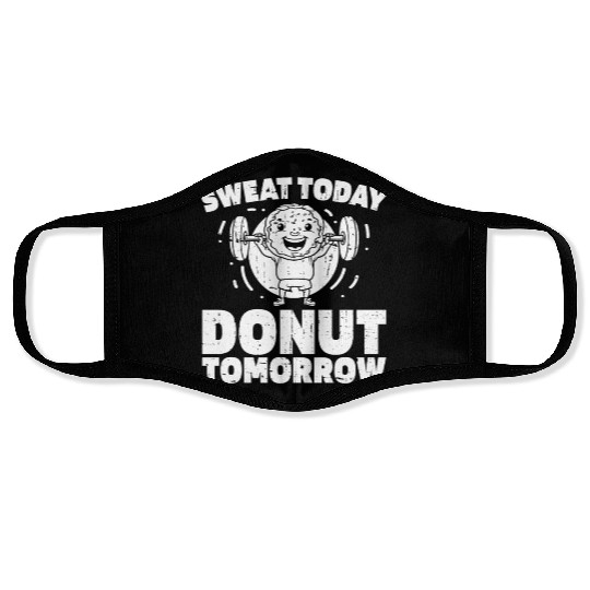 Fitness Donut Funny Donut Gym Face Masks