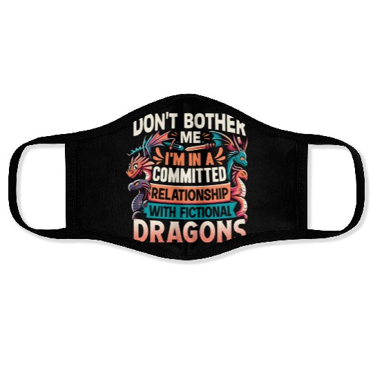 Dragon's Book Treasure Keeper - Not A Hoarder Face Masks