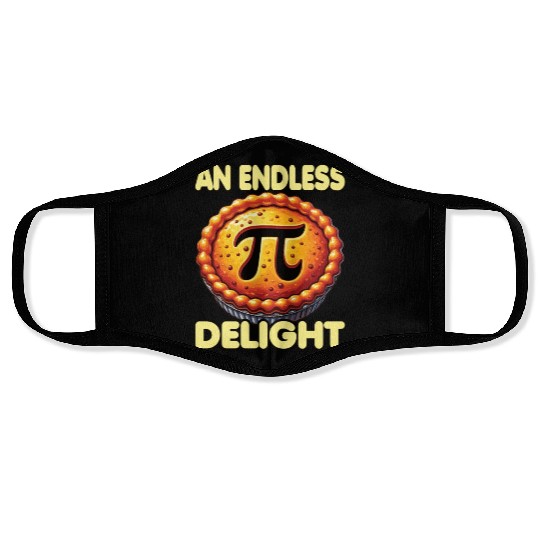 Pi Day 3.14 Nerd Humor & Math Symbol Fun Design Face Masks
