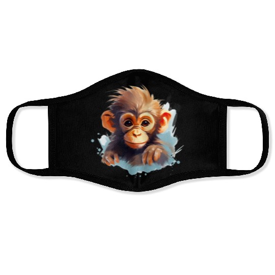 Cute Monkey for Kids for a Kid Face Masks