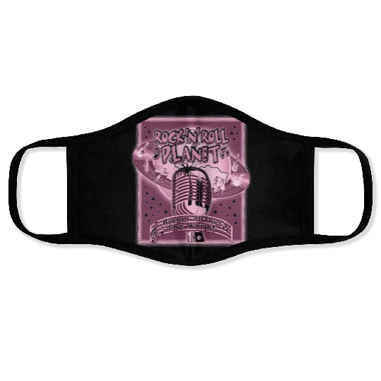 Rock'n'Roll Planet Retro-Cool Face Masks #2