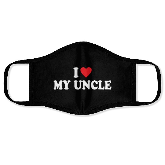 I Love My Uncle Face Masks