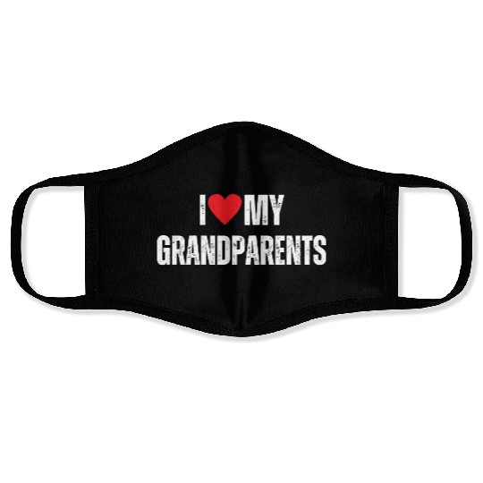 I Love My Grandparents Face Masks