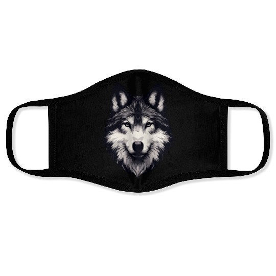 Mystic Alpha Wolf Face Masks