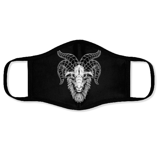 Devil Baphomet Goat Head Face Masks