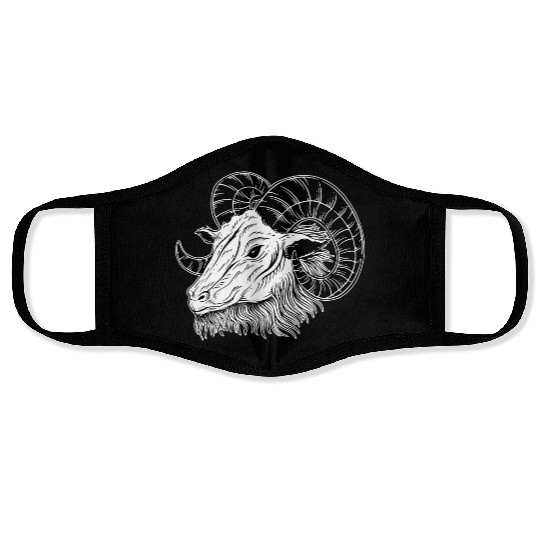 Baphomet Goat Horn Art Face Masks