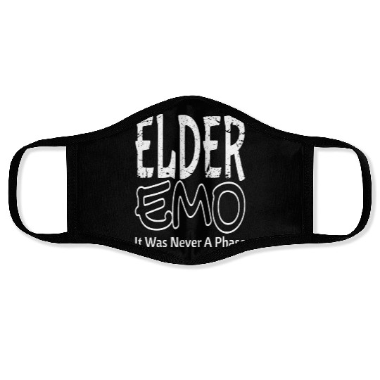 Elder EMO Never A Phase Gothic Face Masks