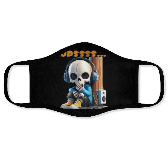 Chillin’ Skeleton DJ Face Masks