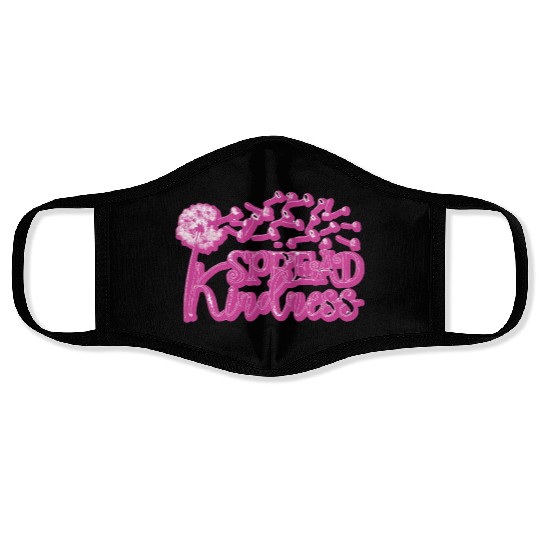 spread kindness like snowflakes Face Masks