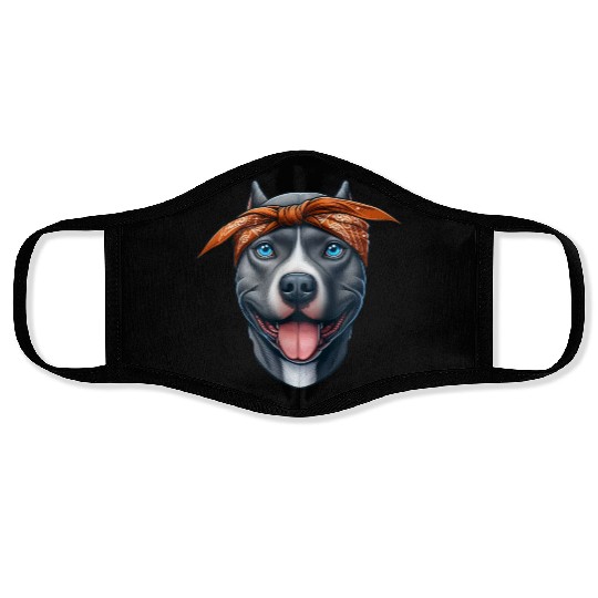 Pitbull The Gangster Face Masks