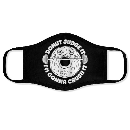 Fitness Donut Funny Donut Gym Face Masks