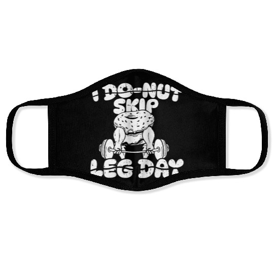 Fitness Donut Funny Donut Gym Face Masks