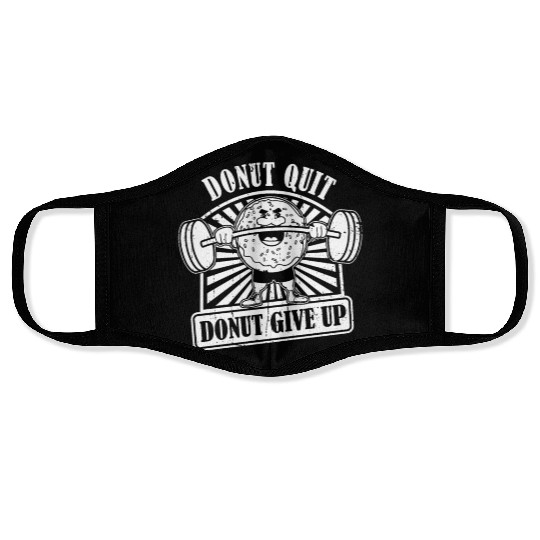 Fitness Donut Funny Donut Gym Face Masks