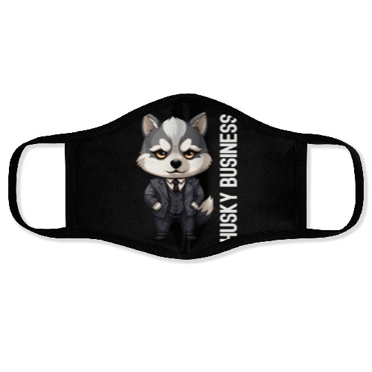 Husky Business - Husky Hustle Face Masks