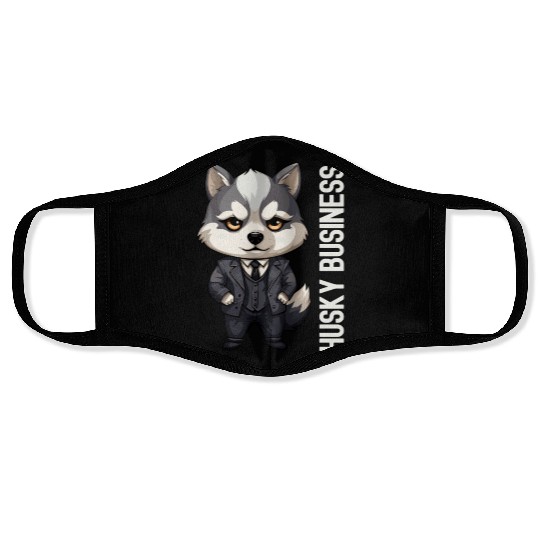 Husky Business - Husky Hustle Face Masks