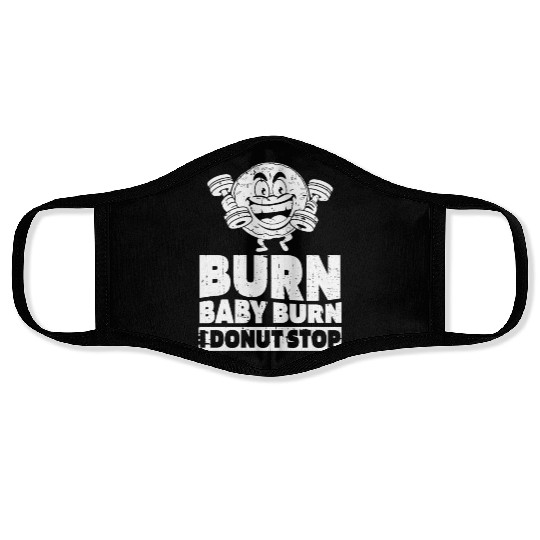 Fitness Donut Funny Donut Gym Face Masks