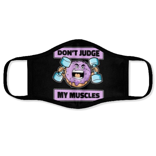 Fitness Donut Funny Donut Gym Face Masks