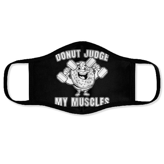 Fitness Donut Funny Donut Gym Face Masks