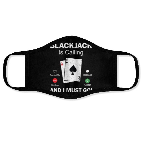 Blackjack Gambling 21 Blackjack Face Masks