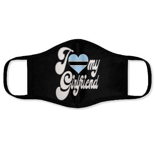 BotswanaI Love My Botswanan Girlfriend Face Masks