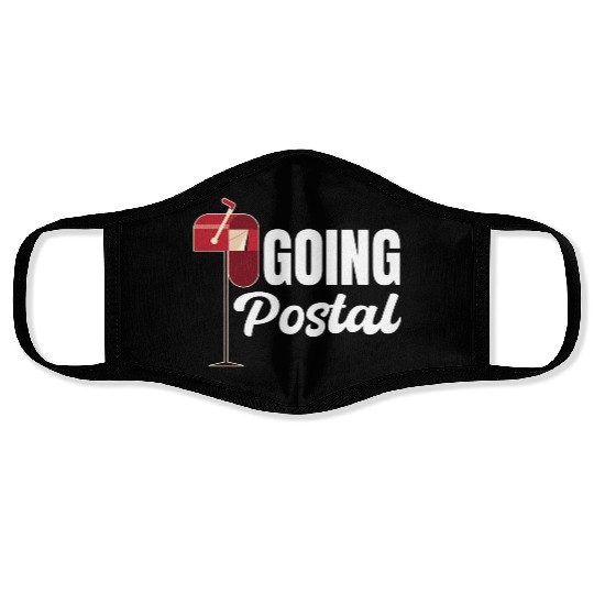 Going Postal Funny Worker Postman Mailman Letter Face Masks