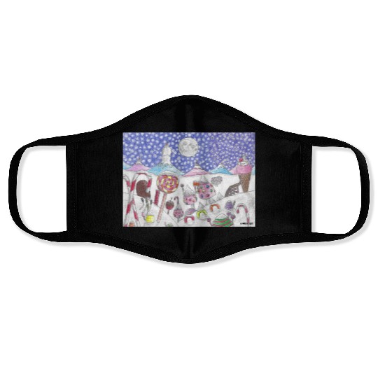The Nutcracker Christmas Candy Land Face Masks