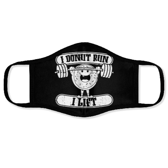 Fitness Donut Funny Donut Gym Face Masks
