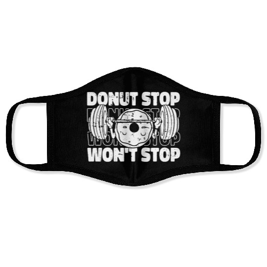 Fitness Donut Funny Donut Gym Face Masks