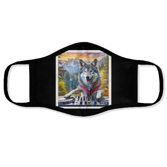 DJ Wolf Wilderness Mix Face Masks