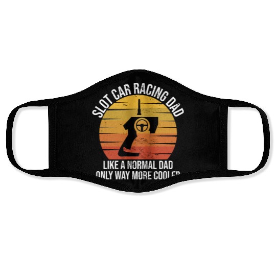 Slot Car Racing Dad Toy RC Car Racer Face Masks